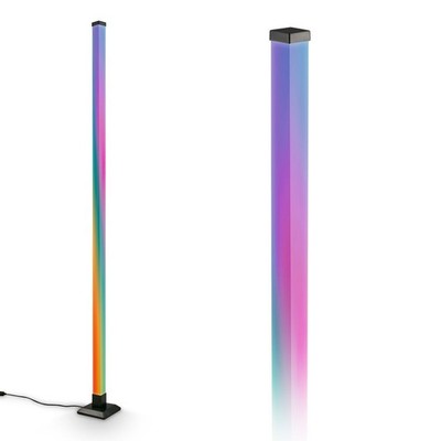 LED Stehlampe Gaming Ambiente Steh Röhre Leuchte Musik Sync RGB USB-C Fernbedienung