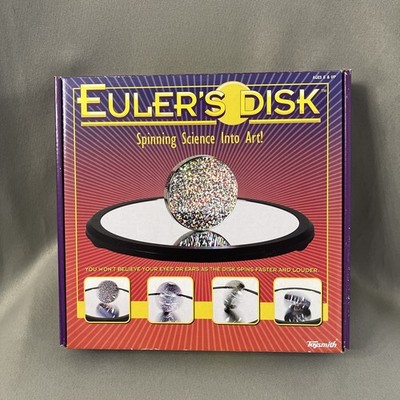 2017 Euler's Disk Spinning Science Toy By Toysmith Chrome Plated Steel Disk STEM