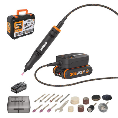 WORX Akku Multifunktionswerkzeug 18V(20V MAX) Makerx WX739, Bürstenlos Motor Var