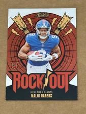 2024 Panini Absolute Rock Out Malik Nabers Insert Rookie Card RO-MNS RC NYG