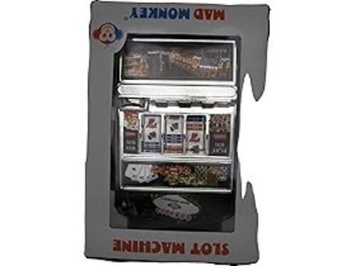 Mad Monkey Slot Machine Spardose XL, Spardose im Spielautomaten-Design mit Licht - Bild 10 von 10