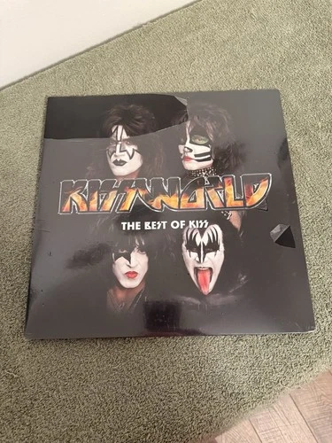 KISS KISSWORLD 12" 2LP Exclusive Red w/ Yellow Splatter The Best New Sealed