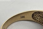 VTG 14KT Yellow Gold Diamond & Black Gemstone Men's Ring (Sz 9.5) 7.5g - Tested — photo 6