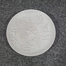 Frankoma Collector Plate Art Pottery Texas THE LONE STAR STATE