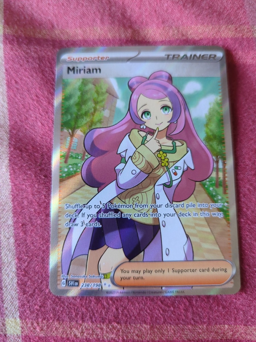 Miriam 238/198 Ultra Rare Pokemon TCG Card - Scarlet & Violet, Full Art Holo