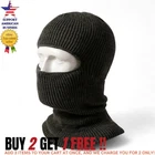 Ski Mask Winter Full Face Beanie Hat Knit Balaclava Hood Tactical Warm Black