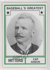 1982 TCMA Baseball's Greatest Hitters Tan Back Cap Anson #1982-27 HOF te2
