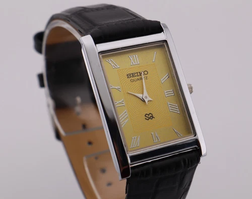 Vintage Seiko Slim Quartz Men's Wrist Watch - Comes With New Battery, New Strap