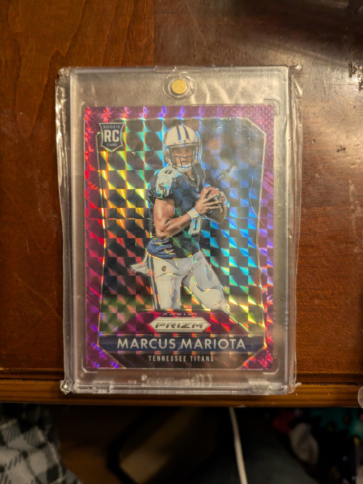 2015 Panini Prizm - Rookies Marcus Mariota #264 Violet Mosaic Prizm /50 (RC)
