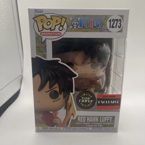 Funko Pop! Animation : One Piece #1273 - Red hawk Luffy (chase) w/ Protector