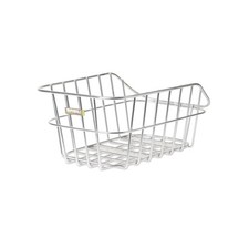 Basil 11188 Cento Hinterradkorb Aluminium 40x24x21cm, weitmaschig, silber