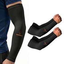 Basketball Arm Sleeves BLACK for Men Women Compression Sleeve Multi Color