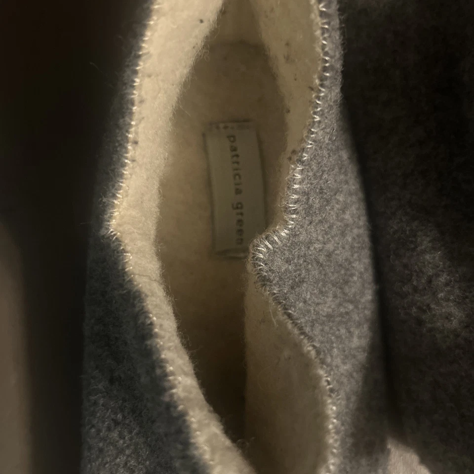 ЖЕНСКИЕ СЕРЫЕ ТАПОЧКИ БОТИНОК - ОТ: ПАТРИЦИЯ ЗЕЛЕНЫЙ РАЗМЕР: 33 - СДЕЛАНО В ИСПАНИИ - Изображение 3 из 4