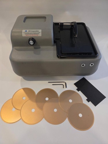 MTI Corporation High Speed Diamond Cut-Off Saw with Seven 4" Diamond Blades