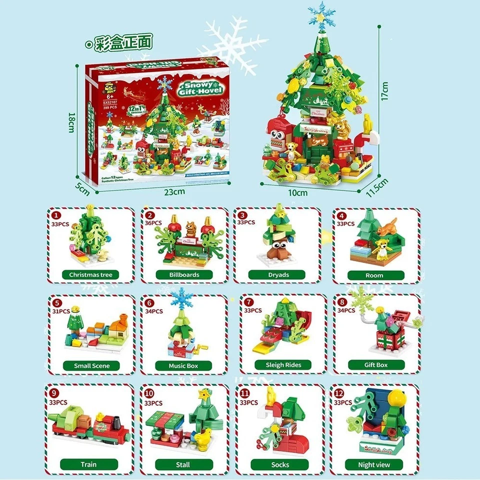 Christmas Advent Calendar 2025, Kids 24 Days Countdown Xmas Building Blocks Toys - Image 4 of 4