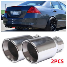 2x For Honda Accord 03-07 Car Exhaust Pipe Tip Rear Tail Throat Muffler Tailpipe