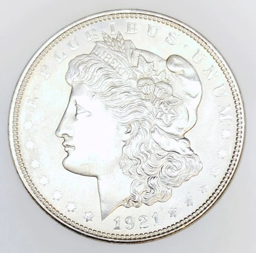 *1921 MORGAN SILVER DOLLAR* * GEM BU+++* *WHITE* NR #G3776