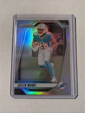 JAYLEN WRIGHT 2024 PANINI PRIZM ROOKIE FOOTBALL SILVER DOLPHINS RC Q1300-1