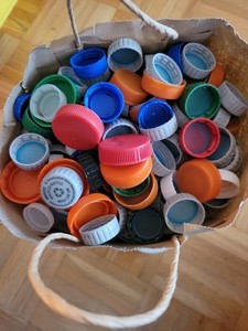 Plastic Bottle Caps for Crafts Crafting Art Multi Colors