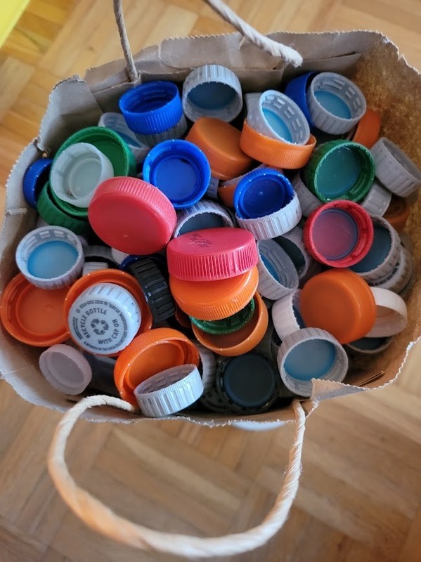 Plastic Bottle Caps for Crafts Crafting Art Multi Colors