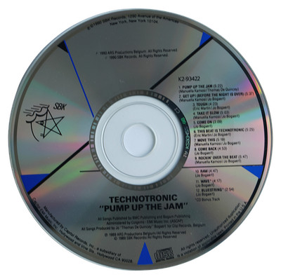 Technotronic - Pump Up The Jam CD 1990 House Electronic SBK Records