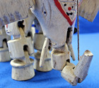 Vintage / Antique Wooden Elephant Marionette Puppet 1930 - 1950 (India) — photo 9