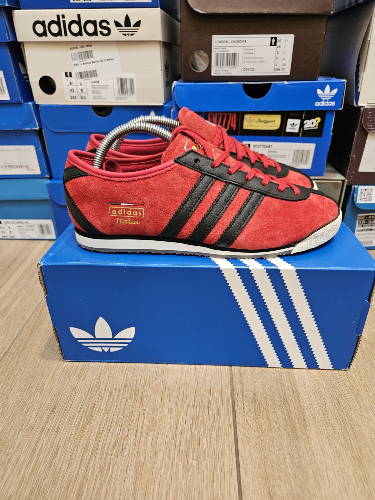 adidas Italia 70s HQ2407 Sneakers Uomo EU 41 1/3 rosso/nero/bianco