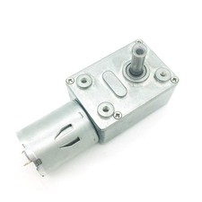 JGY-370 DC Worm Gear Motor, 12V 30rpm, 6kg.cm Torque, Self-Locking Reducer