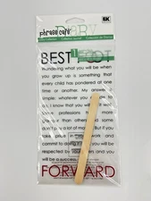 EK Success Phrase Cafe Diary Collection Journaling Rub On Best Foot Forward