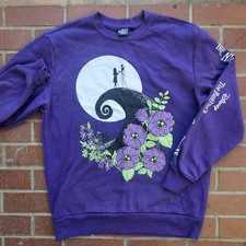 Disney Tim Burton's The Nightmare Before Christmas Sweater Size S/M EUC Purple