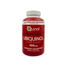 Qunol CoQ10 Mega Ubiquinol Supplement - 120 Softgels