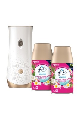 Glade Automatic Spray Air Freshener Exotic Tropical Blossoms 12.4 Ounce