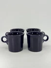 4 Fiestaware Coffee Mugs PURPLE PLUM Homer Laughlin USA Fiesta Retired color