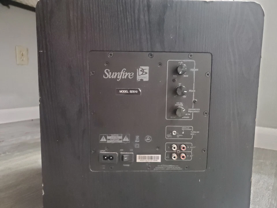 Sunfire SDS-10 Powered SUBWOOFER Dynamic Series - Black- Free Shipping. - Image 3 of 4