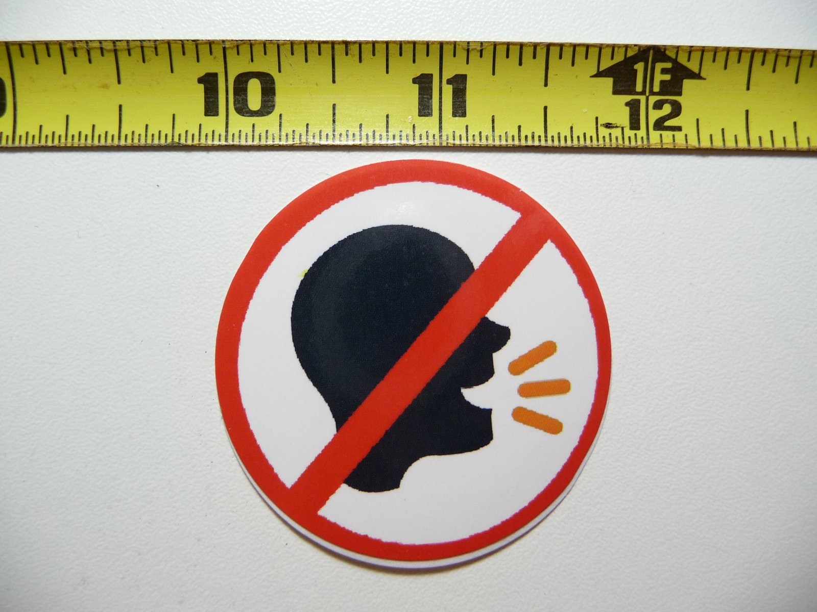 No Speaking Talking Decal Sticker for Job Occupation Work Prohibited