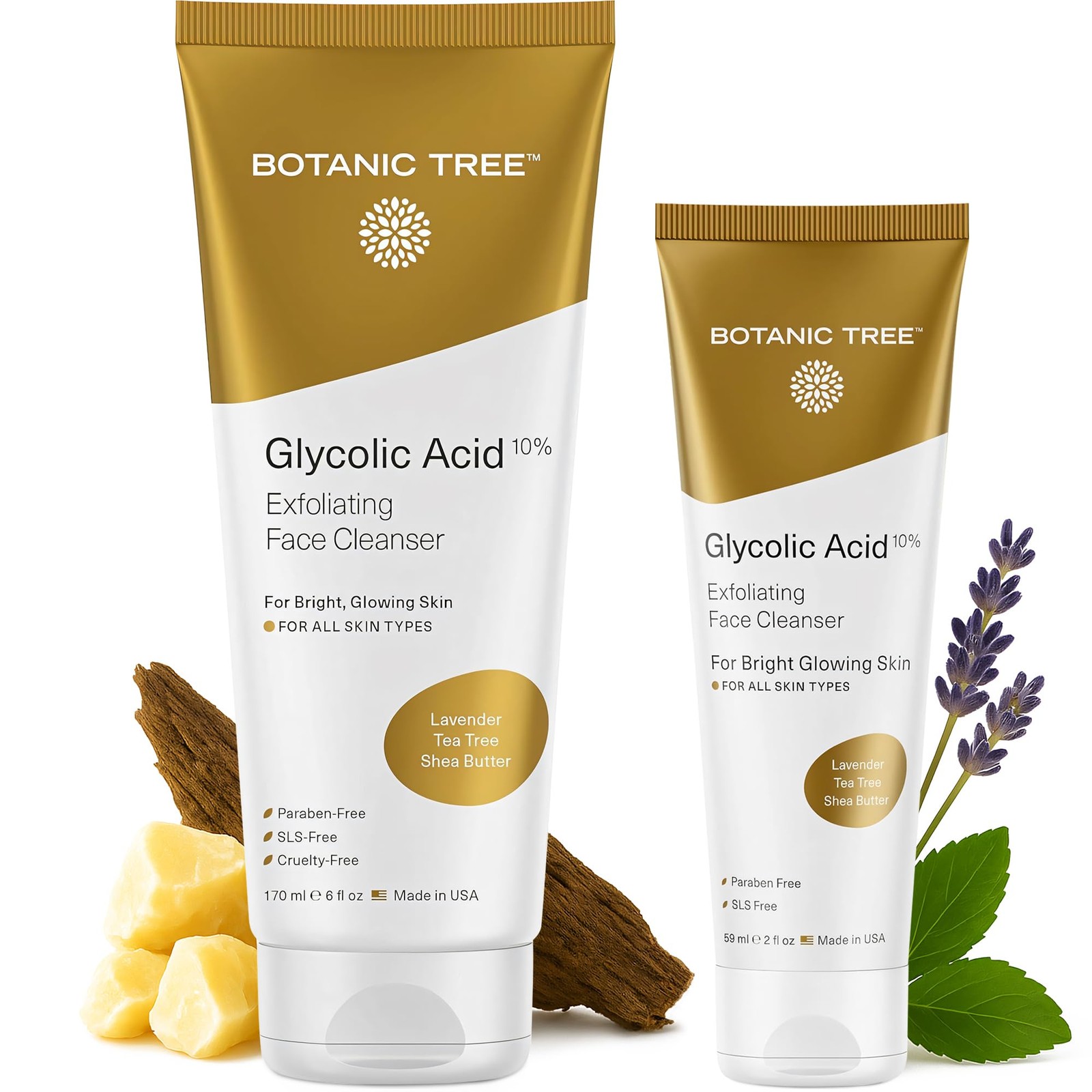 Glycolic Acid Cleanser | Exfoliating Face Wash for Acne Treatment - 6 fl. oz