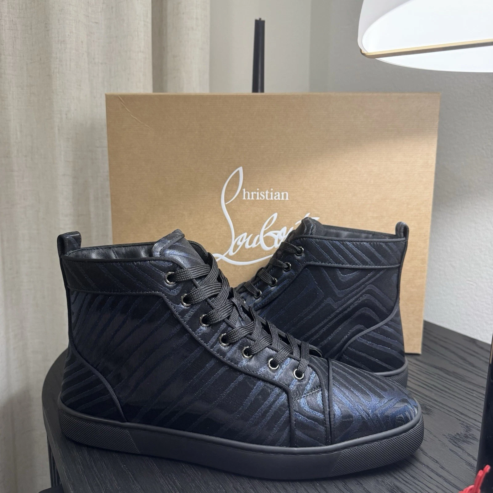 Christian Louboutin — Christian Louboutin Louis Orlato High-Top Black/Navy 45