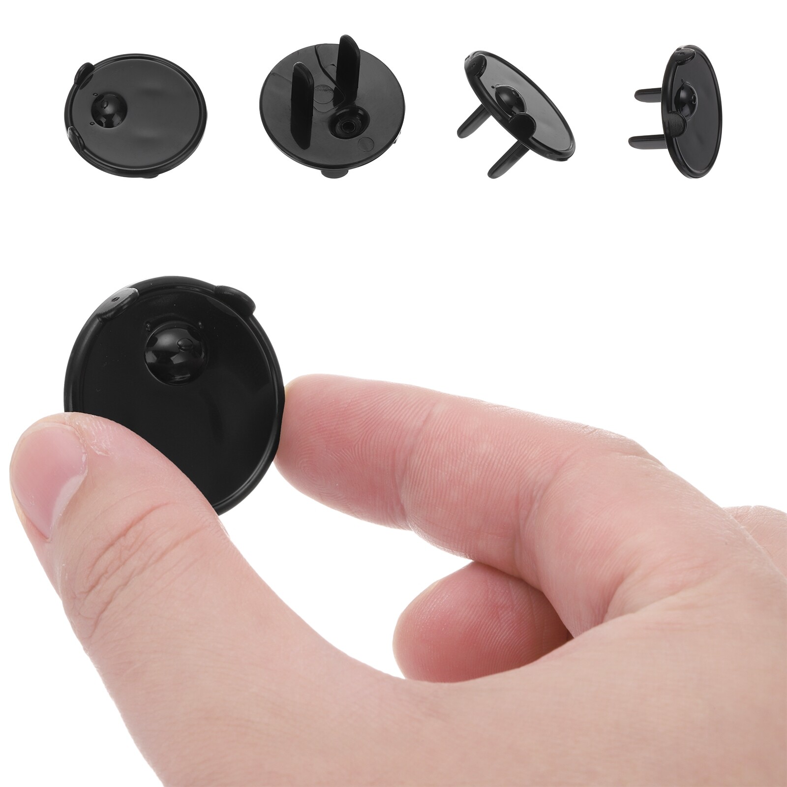 24 Pack Outlet Covers Proofing Plug Covers Easy Installation Black