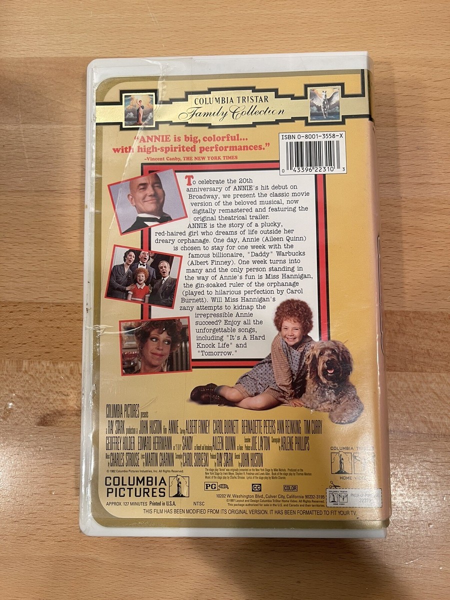 Columbia Tristar VHS - ANNIE Broadway Tribute Edition (VHS, 1997