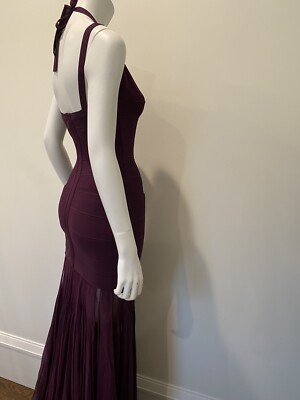 herve leger burgundy dress The dress you have been dying to see  meet our Herve Leger Sara Gown in  the brand new wine foil colour way  launching tomorrow night