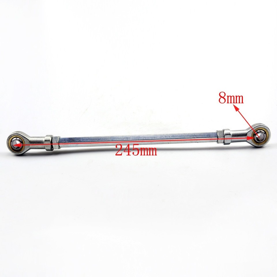 FXCNC 70MM Universal Motorcycle Shift Rod Linkage Ends – Adjustable Rearsets Anodized Black (Pair)