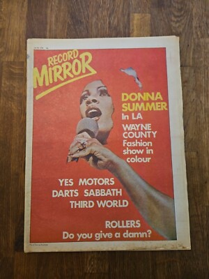 Record Mirror Newspaper October 28th 1978, Donna Summer Cover Wayne 