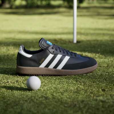 adidas SANBA GOLF ブラック×ホワイト Size 7 - adidas Samba Spikeless Golf Black White Gum for