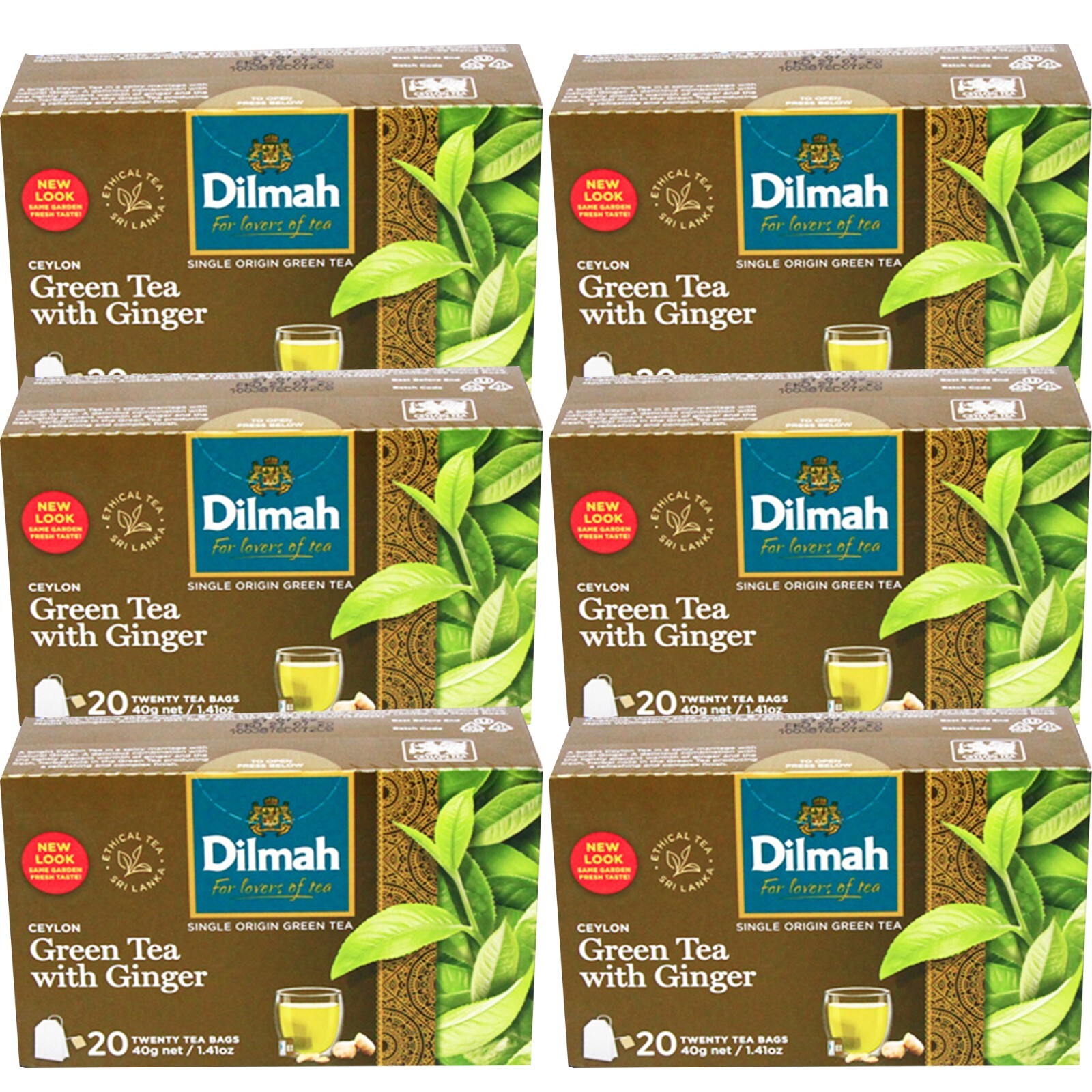 Multi Pack With Ginger 120 Tea Bags Pure Ceylon