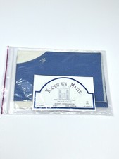 Yorktown Matte 14x15 Blue Cross Stitch Fabric 14 Count Ecru 8 Round Opening