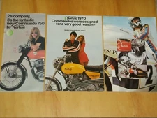 NOS 3 Different Pieces of Norton Commando Sales Literature 