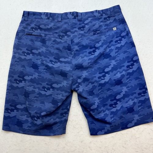 Peter Millar Shackleford Shorts Performance Hybrid Blau Camouflage Stretch Herren 35 - Bild 2 von 11