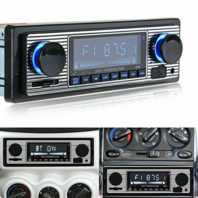 Retro Autoradio Bluetooth Freisprech-einrichtung USB SD AUX MP3 Oldtimer Radio