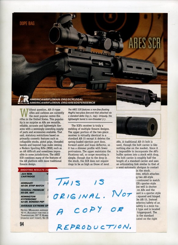 ARES Defense SCR Rifle Magazine Article (FREE SHIPPING)