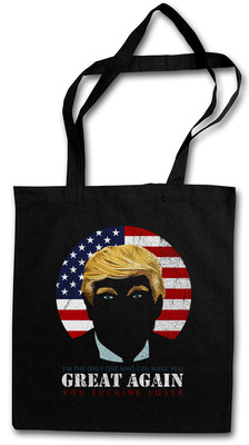 TRUMP EINKAUFSTASCHE Donald President USA US Bush Clinton Election